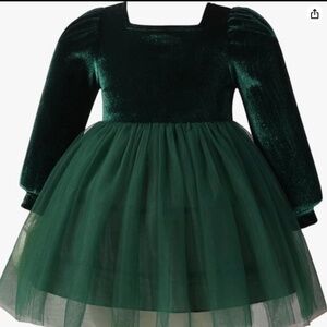 Velvet Smocked Tulle Dress
